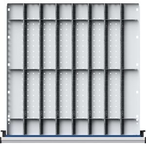 Einteilungssatz für Schubladen-BxT 600 x 600 mm, ?-Teilung, für Fronthöhe 180 - 360 mm ANKE