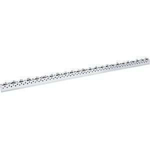 kaiserkraft Allseitenrollenleiste, universal, Tragfähigkeit 5 kg, Teilung 50 mm, Länge 2,4 m