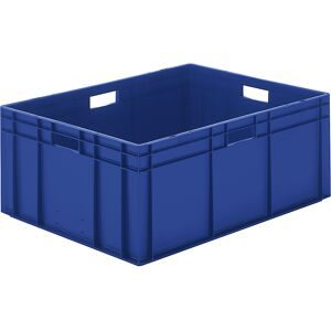 kaiserkraft Euro-Format-Stapelbehälter, Wände und Boden geschlossen, LxBxH 800 x 600 x 320 mm, blau, VE 2 Stk