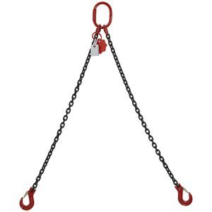 kaiserkraft Anschlagkette GK8, Tragfähigkeit 4250 kg, Kettenstärke 10 mm, Nutzlänge 1,5 m, 2-strängig, ab 2 Stk
