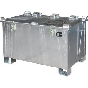 Akku-Lagerbehälter für Lithium-Ionen-Batterien/-Akkus, Volumen 220 l, LxBxH 800 x 1200 x 750 mm, ab 2 Stk eurokraft pro