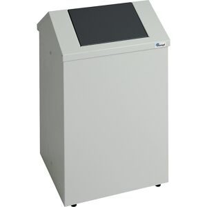 kaiserkraft Putzwollkasten, Volumen 45 l, lichtgrau/anthrazitgrau