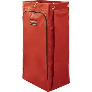 Recyclingsack, Volumen 128 l, mit universellem Symbol, rot Rubbermaid