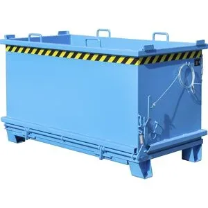 Klappbodenbehälter SB, Volumen 1,5 m³, Traglast 2000 kg, lichtblau eurokraft pro