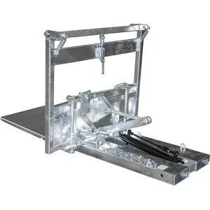 KIPPOMAT, LxBxH 1845 x 1160 x 1020 mm, Tragfähigkeit 500 kg, mit manueller Kippbedienung, einstellbare Kippbremse eurokraft pro