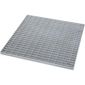 Gitterrost, für Auffangwanne für 200-l-Fässer, Edelstahl, LxBxH 800 x 800 x 465 mm eurokraft pro
