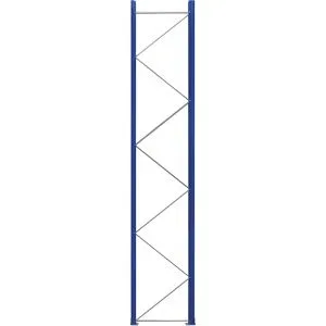 Palettenregal-Stützrahmen, vormontiert, enzianblau RAL 5010 / verzinkt, HxT 4620 x 900 mm eurokraft pro