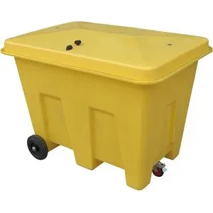 kaiserkraft Lagerbehälter mit Rollen, Volumen 350 l, abschließbar, LxBxH 1265 x 855 x 910 mm, ab 5 Stk