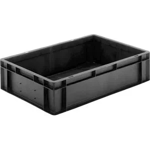 kaiserkraft ESD-Stapelkasten, aus Polypropylen, LxBxH 600 x 400 x 175 mm, VE 2 Stk