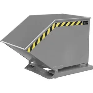 Späne-Kippmulde, Volumen 600 Liter, mausgrau eurokraft pro