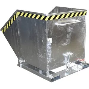 Späne-Kippmulde, Volumen 800 Liter, feuerverzinkt eurokraft pro