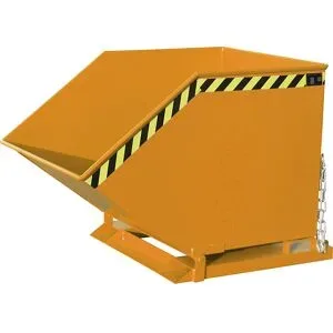 Späne-Kippmulde, Volumen 800 Liter, gelborange eurokraft pro