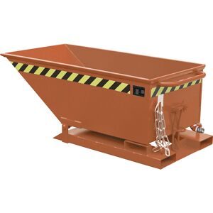 Späne-Kippmulde, niedrige Bauform, Volumen 250 Liter, gelborange eurokraft pro