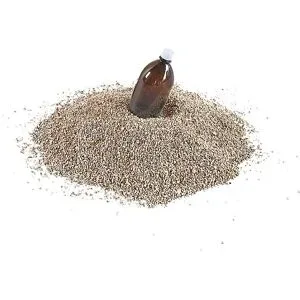 kaiserkraft Vermiculit-Aufsaugmaterial, 3 - 6 mm Körnung, grau, 50-l-Sack, Palette mit VE 36 Stk