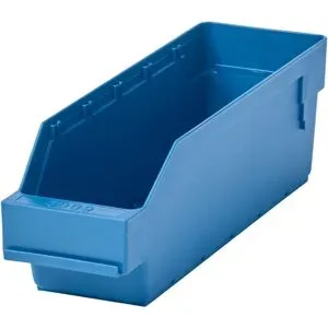 Regalkasten aus hochschlagfestem Polypropylen, blau, LxBxH 300 x 90 x 95 mm, VE 40 Stk STEMO