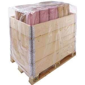 Abdeckhaube, für Europalette, VE 10 Stk, LxBxH 1250 x 850 x 1800 mm, Farbe transparent ratioform