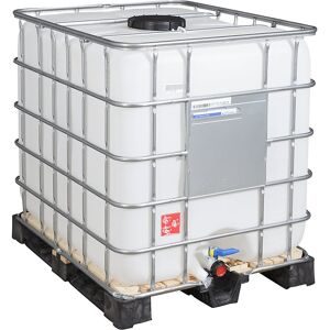 kaiserkraft IBC-Container RECOBULK, Volumen 1000 l, auf Holzpalette, NW Öffnung 225 mm / NW Auslauf 50 mm