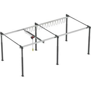 Portalkransystem ErgoLine®, mit Elektrokettenzug, TF 500 kg, Breite 5,8 m Vetter