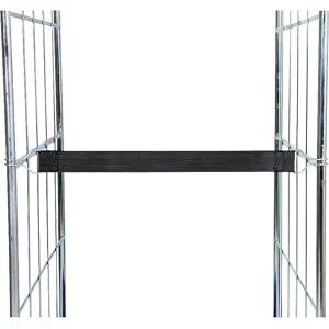 Elastikspannband, 2 Drahthaken, schwarz eurokraft basic