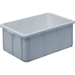 kaiserkraft Stapelbehälter aus Polypropylen, Volumen 40 l, Außenmaße LxBxH 600 x 400 x 235 mm, grau, ab 10 Stk