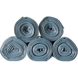 kaiserkraft Abfalltüten BONTON, 70 l, 50 µm, BxL 580 x 1020 mm, VE 300 Stk, grau, 15 Rollen, 20 Stk/Rolle