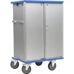 kaiserkraft Modulschrankwagen G®-CUP ISO E, mit 18 Paar Schienen, LxH 725 x 1545 mm
