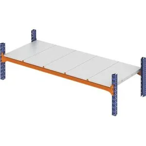 kaiserkraft Weitspannregal-Fachebene, mit verzinkten Stahlböden, BxT 1350 x 1100 mm