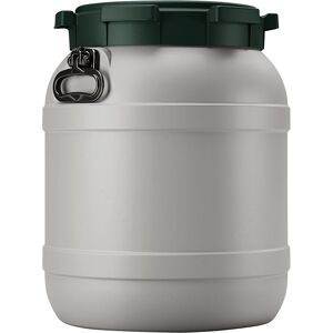 kaiserkraft Weithalsfass UN-X, graugrün, Höhe 520 mm, Volumen 55 l