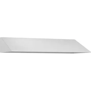 kaiserkraft Schrägdachaufsatz, HxT 230 x 500 mm, Stahl, B 3 x 400 mm, verkehrsweiß