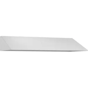 kaiserkraft Schrägdachaufsatz, HxT 230 x 500 mm, Stahl, B 4 x 300 mm, verkehrsweiß