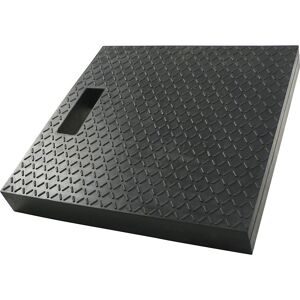kaiserkraft Unterleg-Schutzplatte, Gummi, schwarz, LxBxH 400 x 400 x 50 mm