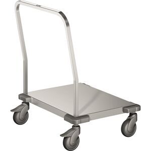 BLANCO Edelstahl-Plattformwagen, Tragfähigkeit 100 kg, rostfrei, Ladefläche LxB 940 x 700 mm B.PRO
