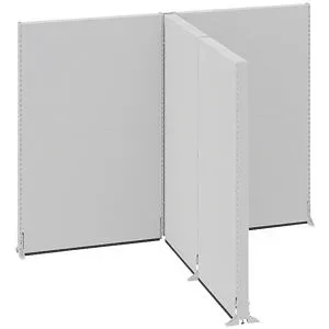 kaiserkraft Akustik-Stellwand, Industrie, Komplettmodule, LxBxH 2656 x 2131 x 2000 mm
