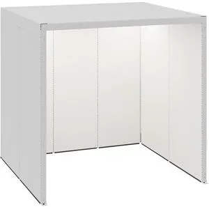 kaiserkraft Raumkabine offen, Büro / Industrie, LxBxH 3230 x 2630 x 3110 mm