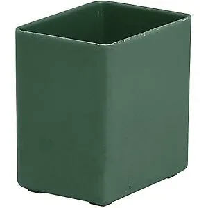 kaiserkraft Einsatzkasten, Höhe 54 mm, grün, LxB 53 x 40 mm, VE 50 Stk