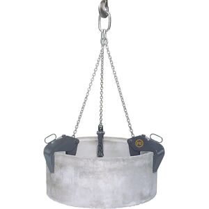 Rohrgehänge, Greifbereich 0 - 130 mm, Tragfähikeit 1500 kg, mit 2,30 m Kette Eichinger