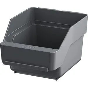 kaiserkraft Sichtlagerkasten, LxBxH 150 x 120 x 95 mm, VE 10 Stk, grau