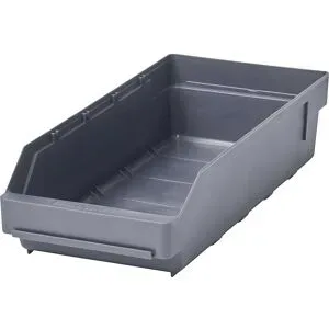 Regalkasten aus hochschlagfestem Polypropylen, grau, LxBxH 400 x 180 x 95 m, VE 20 Stk STEMO