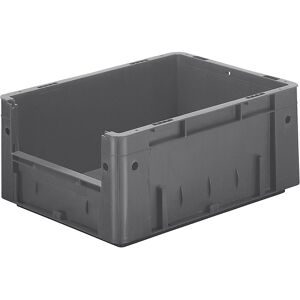 kaiserkraft Euro-Stapelbehälter mit Eingriff, Volumen 14,5 l, LxBxH 400 x 300 x 175 mm, VE 4 Stk, grau