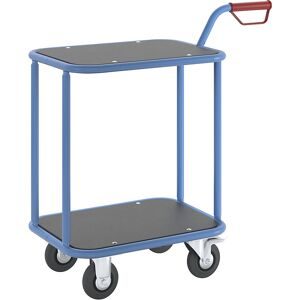 Griffroller, Tragfähigkeit 200 kg, 2 Ladeflächen, LxB 600 x 450 mm eurokraft pro