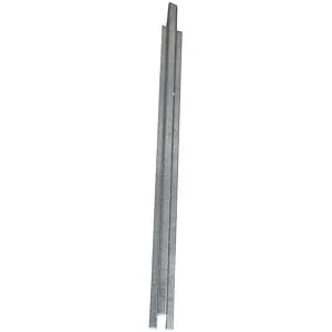 Wannenverbinder für niedrige Stahl-Flachwanne, Breite 55 mm, verzinkt, Länge 2850 mm eurokraft pro