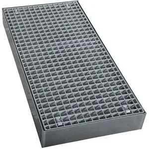 Verzinkte Stahl-Flachwanne, Breite 500 mm, Länge 1000 mm, Volumen 40 l LaCont