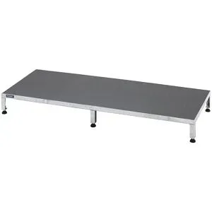 Arbeitsplattform, Höhenverstellbereich 165 - 230 mm, mit Siebdruckplatte, Plattform LxB 1510 x 610 mm, feuerverzinkt eurokraft pro