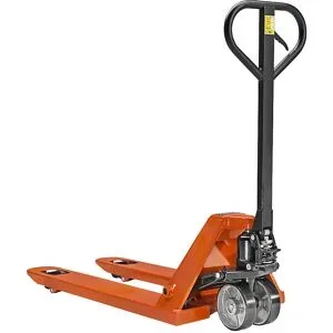 Handhubwagen, Tragfähigkeit 2500 kg, Lastrollen Polyurethan, Single eurokraft basic