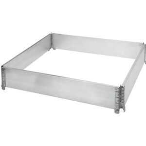 Aufsatzrahmen aus Aluminium, mit 4 Scharnieren, für Paletten 1200 x 800 mm, VE 2 Stk ratioform