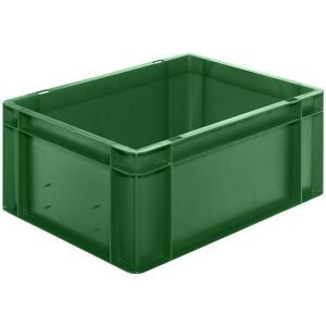 kaiserkraft Euro-Format-Stapelbehälter, Wände und Boden geschlossen, LxBxH 400 x 300 x 175 mm, grün, VE 5 Stk