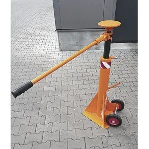 kaiserkraft Verladestütze für Sattelauflieger, Tragfähigkeit 30 t, Auflagefläche-Ø 200 mm