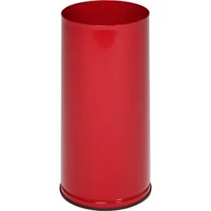 Schirmständer, Höhe 610 mm, Vollblech, verzinkt, feuerrot RAL 3000 VAR