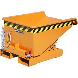 Mini-Kippbehälter für Späne, Volumen 0,15 m³, orange RAL 2000 eurokraft pro