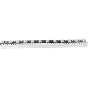 kaiserkraft Rollenleiste mit Zylinderrollen, Teilung 104 mm, Ø 50 mm, Stahl, Länge 2,4 m, ab 4 Stk